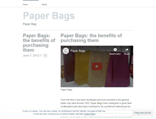 Tablet Screenshot of paperbagsoffer.wordpress.com