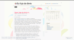 Desktop Screenshot of eufujodoobvio.wordpress.com