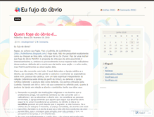 Tablet Screenshot of eufujodoobvio.wordpress.com