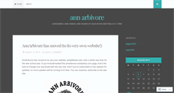Desktop Screenshot of annarbivore.wordpress.com