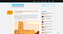 Desktop Screenshot of debedehaber.wordpress.com