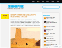 Tablet Screenshot of debedehaber.wordpress.com