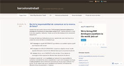 Desktop Screenshot of barcelonatreball.wordpress.com