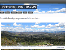 Tablet Screenshot of prestigeprograms.wordpress.com