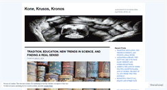 Desktop Screenshot of konekrusoskronos.wordpress.com