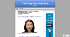 Desktop Screenshot of consultorioodontologicopuntadeleste.wordpress.com