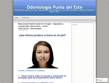Tablet Screenshot of consultorioodontologicopuntadeleste.wordpress.com