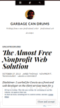 Mobile Screenshot of garbagecandrums.wordpress.com