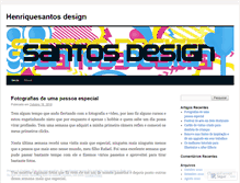 Tablet Screenshot of henriquesantosdesign.wordpress.com