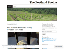 Tablet Screenshot of foodieportland.wordpress.com