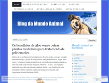 Tablet Screenshot of blogdamundoanimal.wordpress.com