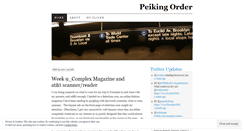 Desktop Screenshot of peikingorder.wordpress.com