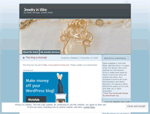 Tablet Screenshot of jewelryinwire.wordpress.com