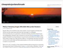 Tablet Screenshot of cheapretrojordansforsale.wordpress.com