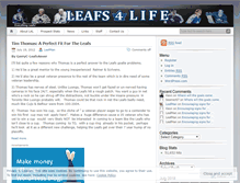 Tablet Screenshot of leafs4life.wordpress.com