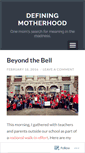 Mobile Screenshot of definingmotherhood.wordpress.com