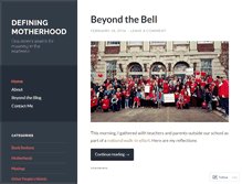 Tablet Screenshot of definingmotherhood.wordpress.com