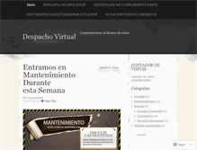 Tablet Screenshot of despachovirtual.wordpress.com