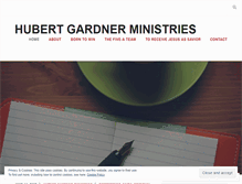 Tablet Screenshot of hubertgardnerministries.wordpress.com