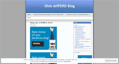 Desktop Screenshot of ohahperd.wordpress.com