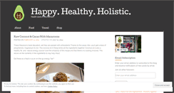 Desktop Screenshot of happyhealthyholistic.wordpress.com