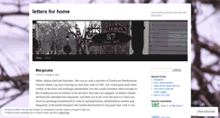 Desktop Screenshot of lettersforhome.wordpress.com