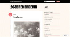 Desktop Screenshot of 203bremerdevin.wordpress.com