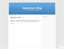 Tablet Screenshot of metierme.wordpress.com