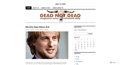 Desktop Screenshot of deadnotdead.wordpress.com