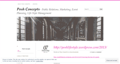 Desktop Screenshot of poshconcepts.wordpress.com