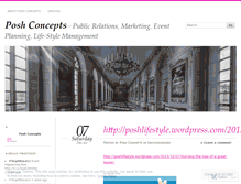Tablet Screenshot of poshconcepts.wordpress.com