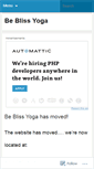 Mobile Screenshot of beblissyoga.wordpress.com