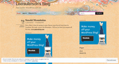 Desktop Screenshot of leeraulerson.wordpress.com