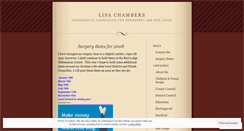Desktop Screenshot of lisachambers.wordpress.com
