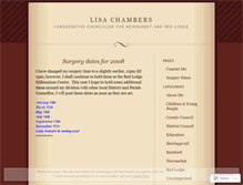 Tablet Screenshot of lisachambers.wordpress.com