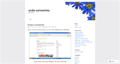 Desktop Screenshot of andiesummerkiss.wordpress.com