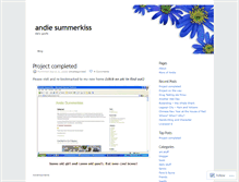 Tablet Screenshot of andiesummerkiss.wordpress.com