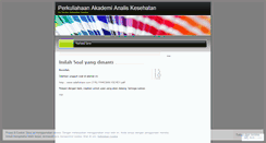 Desktop Screenshot of kuliahaak.wordpress.com