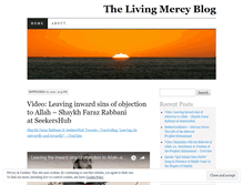 Tablet Screenshot of livingmercy.wordpress.com