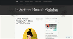 Desktop Screenshot of insteftershumbleopinion.wordpress.com