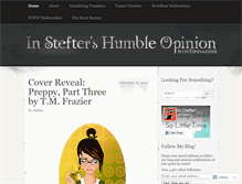 Tablet Screenshot of insteftershumbleopinion.wordpress.com