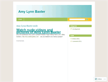 Tablet Screenshot of amylynnbaxterblog.wordpress.com