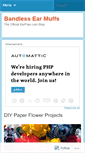 Mobile Screenshot of bandlessearmuffs.wordpress.com