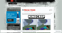 Desktop Screenshot of minecrapcomic.wordpress.com