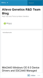 Mobile Screenshot of allevogenetics.wordpress.com