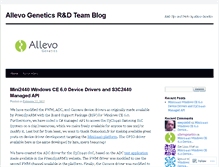 Tablet Screenshot of allevogenetics.wordpress.com