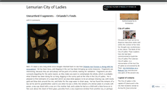 Desktop Screenshot of cityofladies.wordpress.com