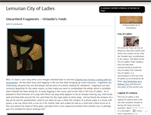 Tablet Screenshot of cityofladies.wordpress.com