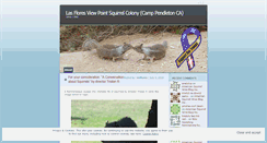 Desktop Screenshot of lasfloressquirrels.wordpress.com