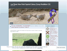 Tablet Screenshot of lasfloressquirrels.wordpress.com